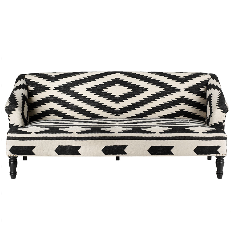 Диван Черно-Белый Келим KELIM Sofa Черно-белый Диван Черно-Белый Келим KELIM Sofa Черно-белый в Липецке | Loft Concept