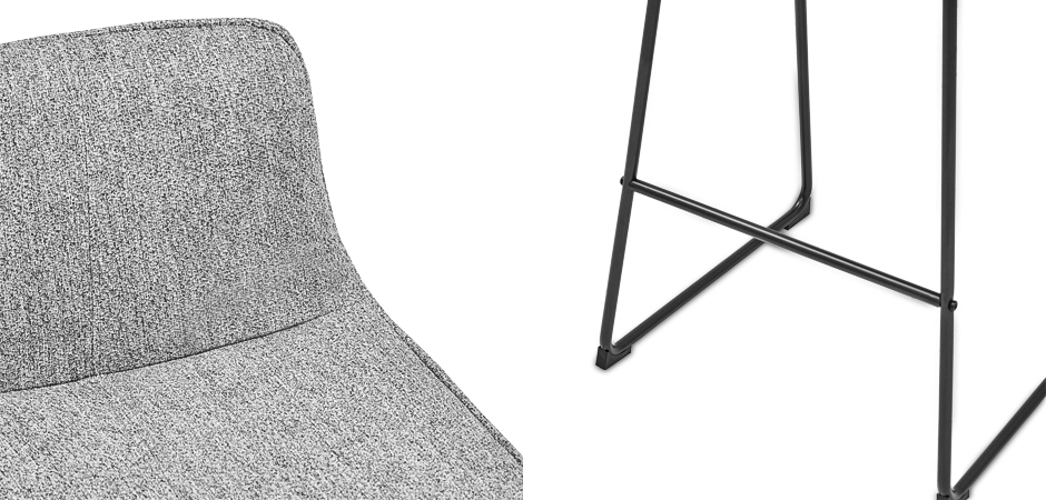 Барный стул Alonzo Bar Stool Gray Барный стул Alonzo Bar Stool Gray - Loft-Concept в Липецке