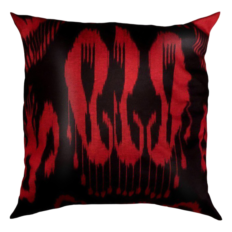 Подушка Red and Black Черный Красный Подушка Red and Black Черный Красный в Липецке | Loft Concept