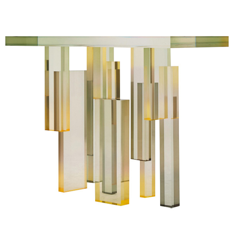 Консоль из акрила Gold Acrylic Console Прозрачный Золотой Консоль из акрила Gold Acrylic Console Прозрачный Золотой в Липецке | Loft Concept