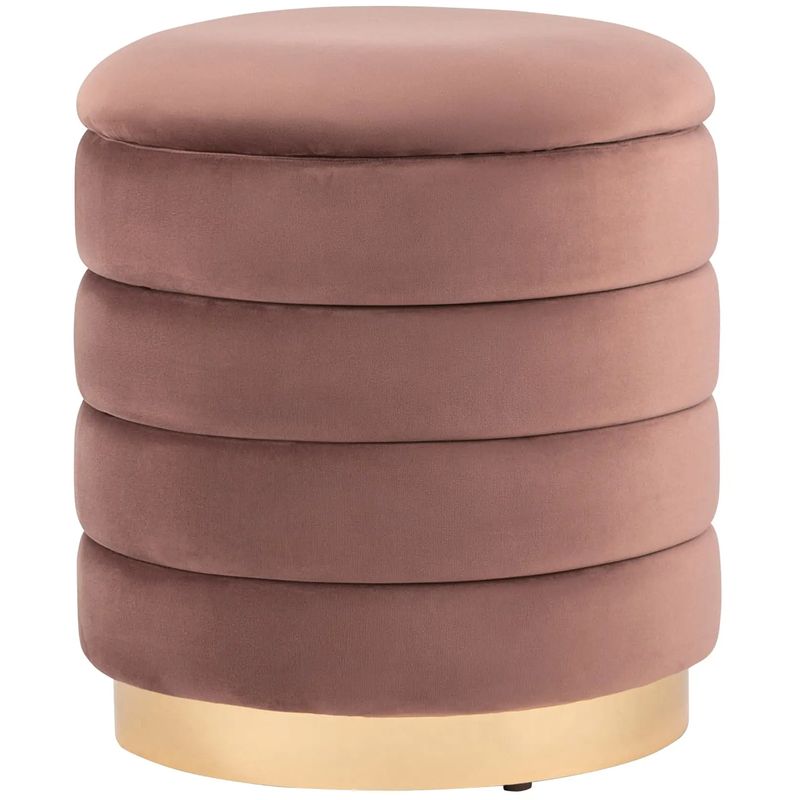 Пуф с ящиком Charlotte пыльно-розовый Glossy Velor Розовый пастельный Пуф с ящиком Charlotte пыльно-розовый Glossy Velor Розовый пастельный в Липецке | Loft Concept