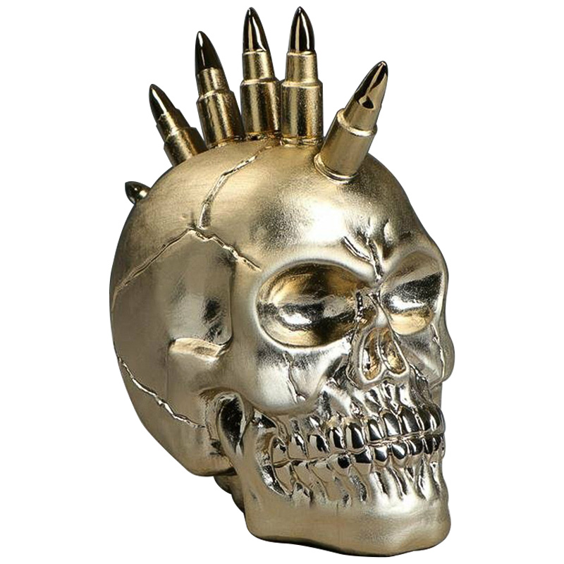 Статуэтка Skull Iroquois Золотой Статуэтка Skull Iroquois Золотой в Липецке | Loft Concept