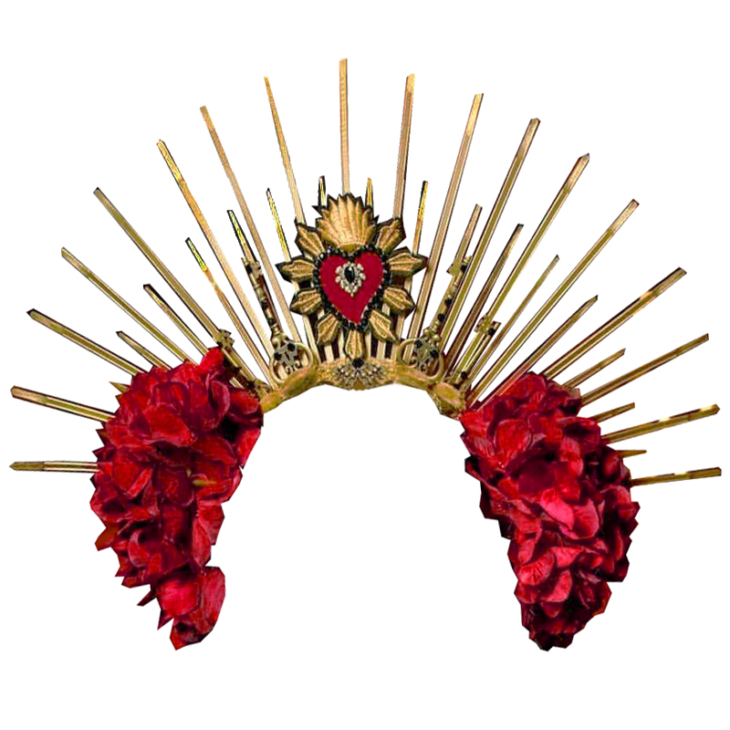 Корона Crown Broken Heart Frida Kahlo Красный Корона Crown Broken Heart Frida Kahlo Красный в Липецке | Loft Concept