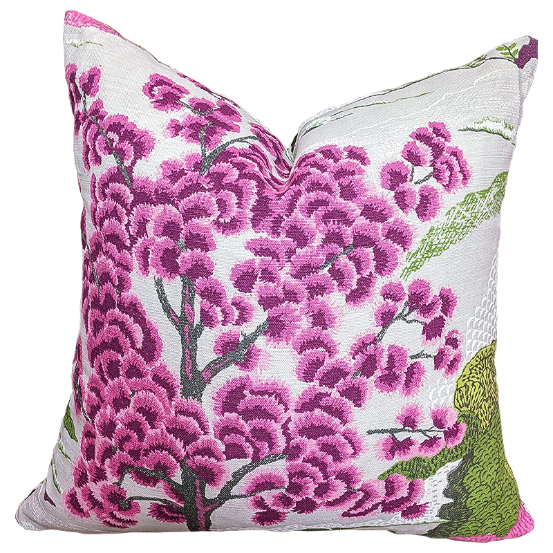 Подушка Purple Inflorescences Лиловый Белый Подушка Purple Inflorescences Лиловый Белый в Липецке | Loft Concept