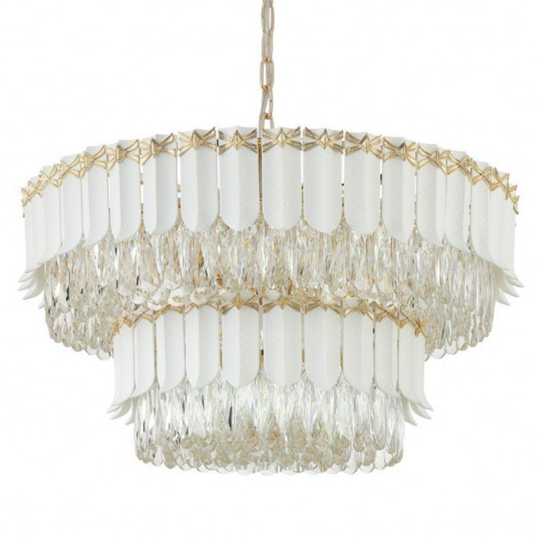 Люстра Barcelo Chandelier Прозрачный Золотой Люстра Barcelo Chandelier Прозрачный Золотой в Липецке | Loft Concept