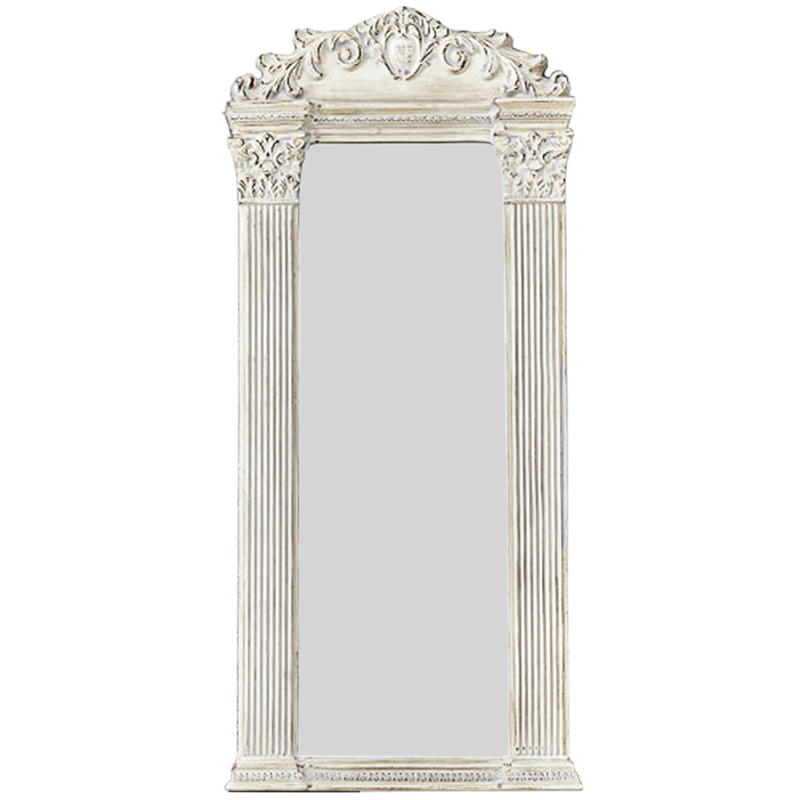 Зеркало Fitzherbert Mirror Белый винтажная патина Зеркало Fitzherbert Mirror Белый винтажная патина в Липецке | Loft Concept