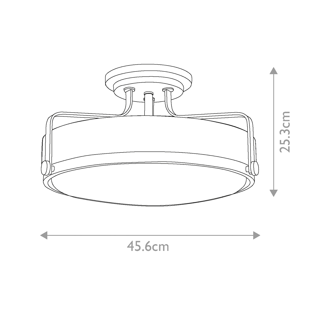 Потолочный светильник с круглым матовым белым плафоном Hinkley в Липецке