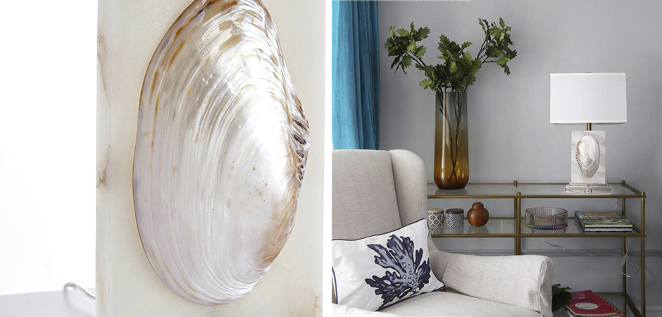 Настольная лампа Mother of Pearl Sink Настольная лампа Mother of Pearl Sink - Loft-Concept в Липецке