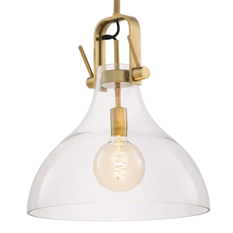 Подвесной светильник Eichholtz Lamp Connery Brass Латунь Прозрачное Стекло Подвесной светильник Eichholtz Lamp Connery Brass Латунь Прозрачное Стекло в Липецке | Loft Concept