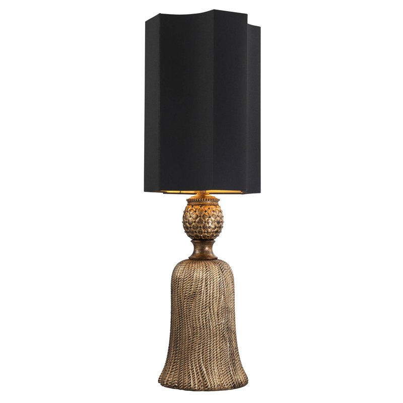 Настольная лампа Eichholtz Table Lamp Fiocchi Винтажное Темное Золото Черный Настольная лампа Eichholtz Table Lamp Fiocchi Винтажное Темное Золото Черный в Липецке | Loft Concept