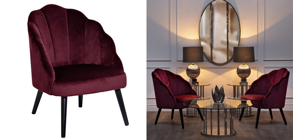 Кресло FolioFlower Armchair burgundy Кресло FolioFlower Armchair burgundy - Loft-Concept в Липецке
