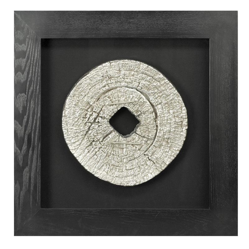 Панно Guinevere wheel Серебряный Черный Панно Guinevere wheel Серебряный Черный в Липецке | Loft Concept