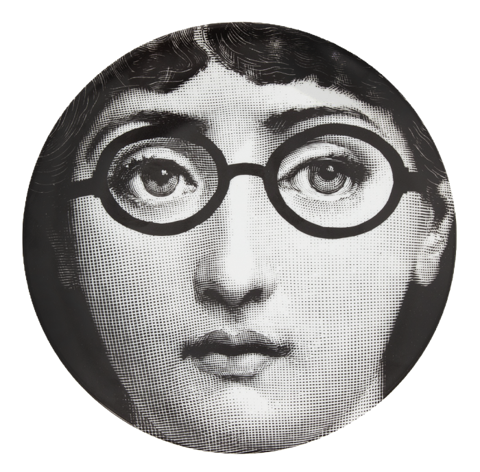 Декоративная тарелка Fornasetti 026 Черный Декоративная тарелка Fornasetti 026 Черный в Липецке | Loft Concept