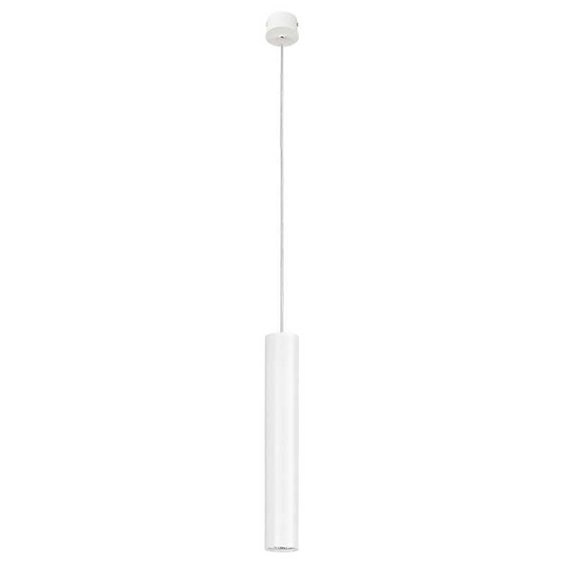 Подвесной светильник Luis Trumpet Tube White Lamp 40 Белый Подвесной светильник Luis Trumpet Tube White Lamp 40 Белый в Липецке | Loft Concept