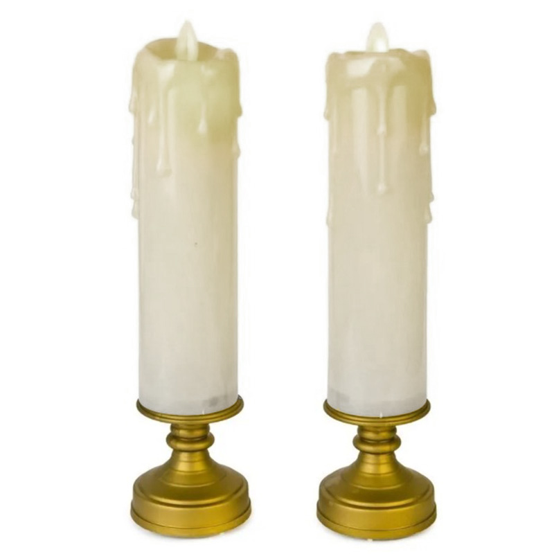 Набор свечей Two LED Candles Латунь в Липецке | Loft Concept 