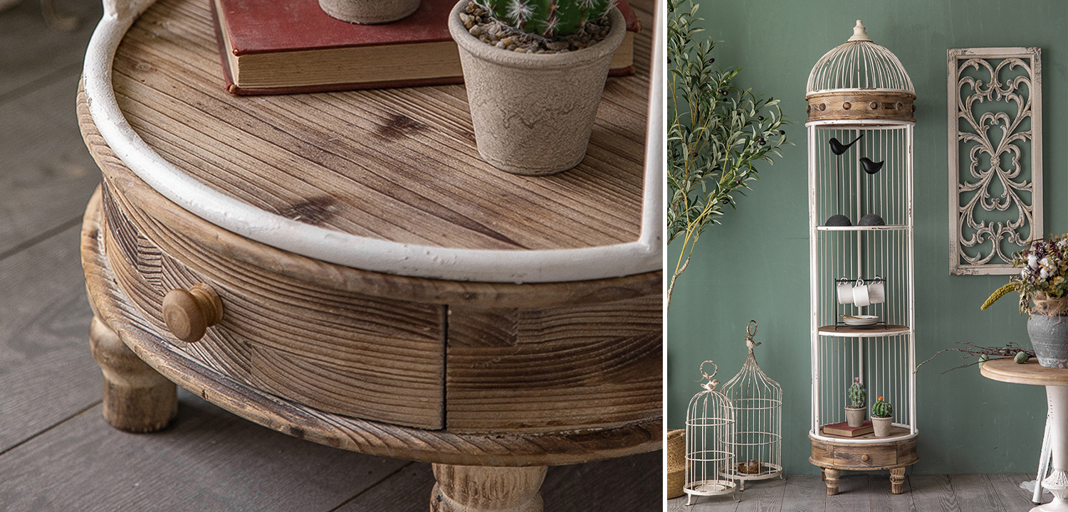 Стеллаж клетка Cage Rack White Provence - фото №1