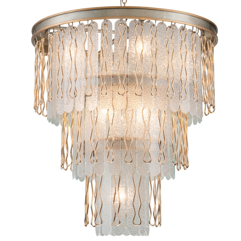 Люстра Abel Chandelier 67 Золотой Серебряный Прозрачный Люстра Abel Chandelier 67 Золотой Серебряный Прозрачный в Липецке | Loft Concept