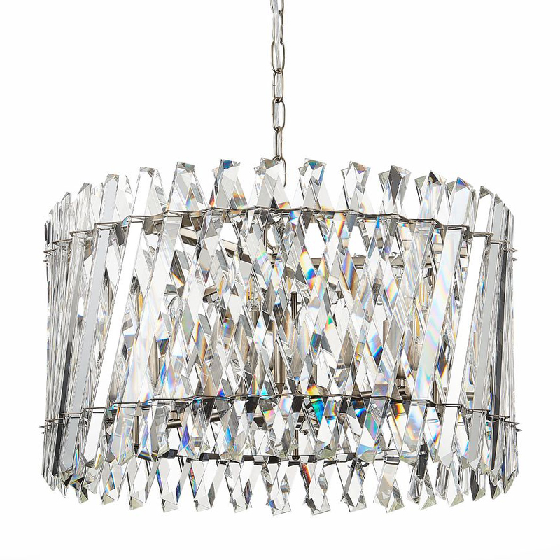 Люстра Kaeden Glass Chandelier Никель Прозрачный Люстра Kaeden Glass Chandelier Никель Прозрачный в Липецке | Loft Concept