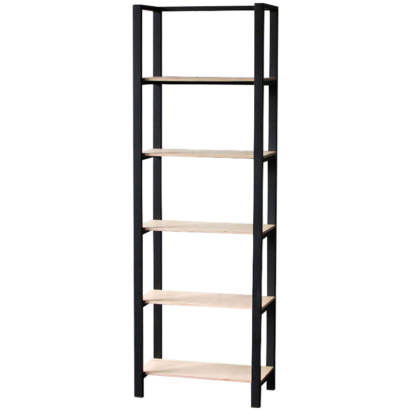 Стеллаж Caiden Industrial Metal Rust Rack Черный Древесина Стеллаж Caiden Industrial Metal Rust Rack Черный Древесина в Липецке | Loft Concept