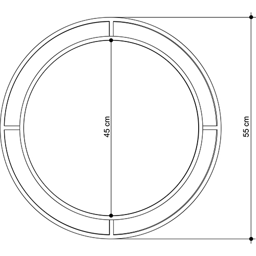 Настенное зеркало круглой формы в черной металлической раме BUBBLE MIRROR BLACK Настенное зеркало круглой формы в черной металлической раме BUBBLE MIRROR BLACK в Липецке