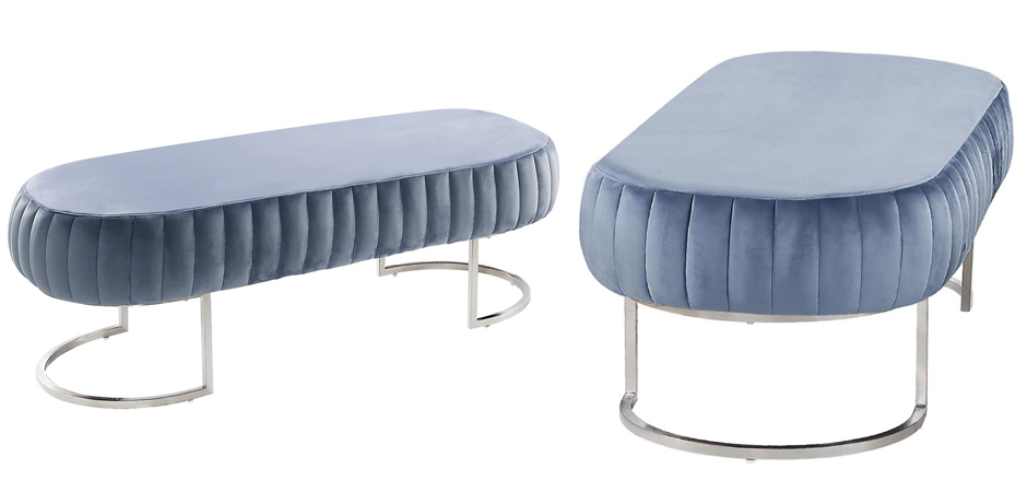 Банкетка Soft Blocks Blue Gray Банкетка Soft Blocks Blue Gray - Loft-Concept в Липецке