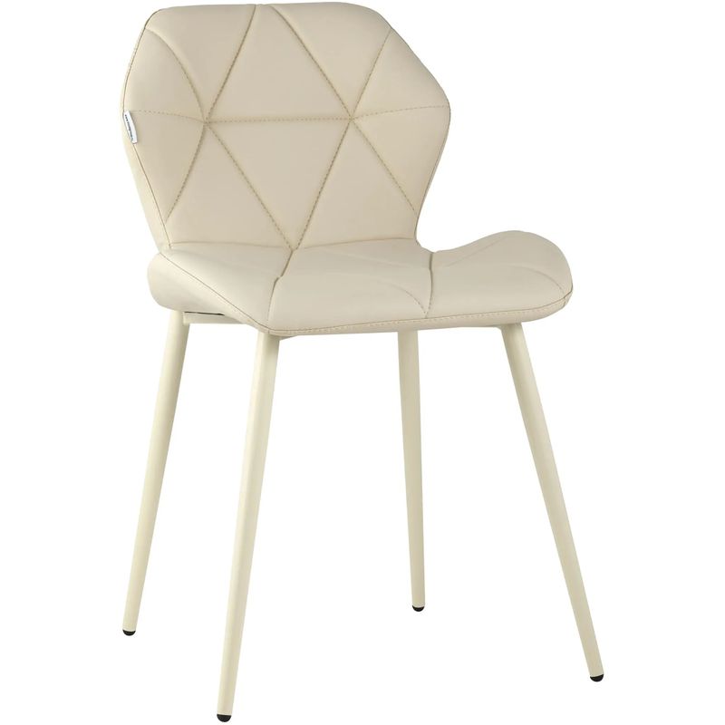 Стул Jeroen II Chair Экокожа Кремовый цвет Бежевый Стул Jeroen II Chair Экокожа Кремовый цвет Бежевый в Липецке | Loft Concept