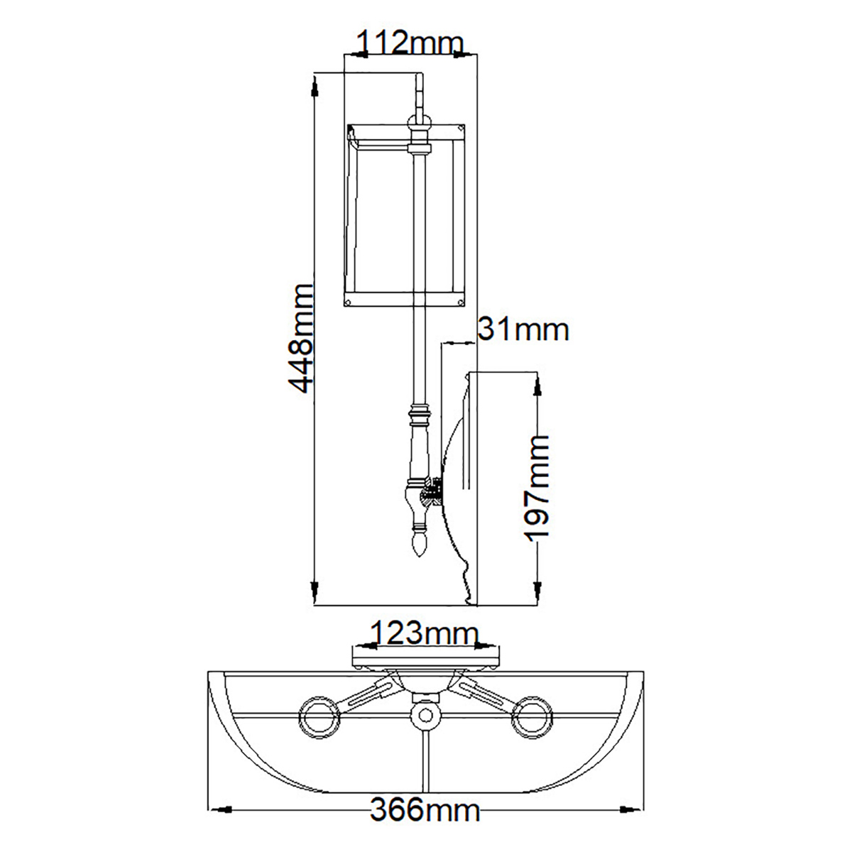 Бра с 2-мя бежевыми абажурами в классическом стиле Hinkley в Липецке