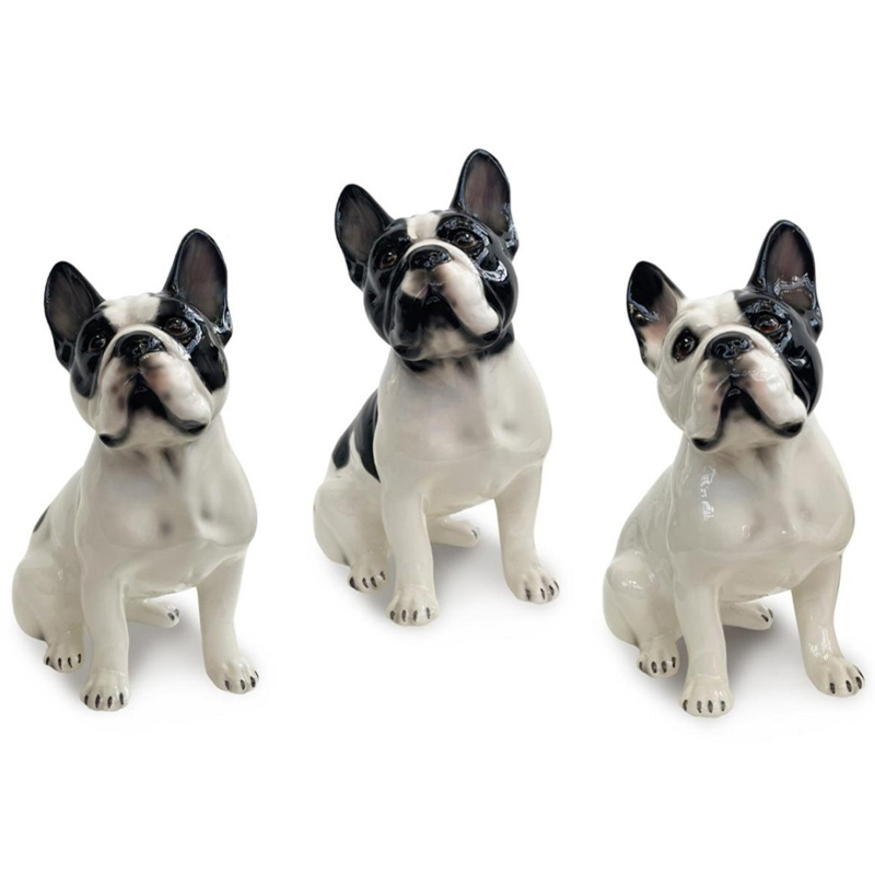 Статуэтки French Bulldog Unique Белый Черный Статуэтки French Bulldog Unique Белый Черный в Липецке | Loft Concept