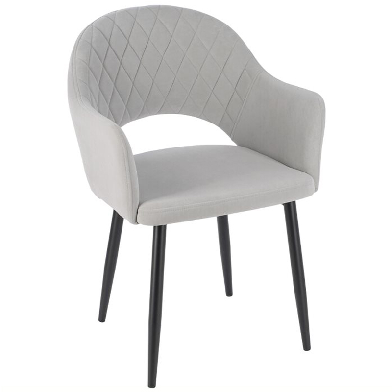 Стул Giotto Chair Светло-серый Черный Стул Giotto Chair Светло-серый Черный в Липецке | Loft Concept