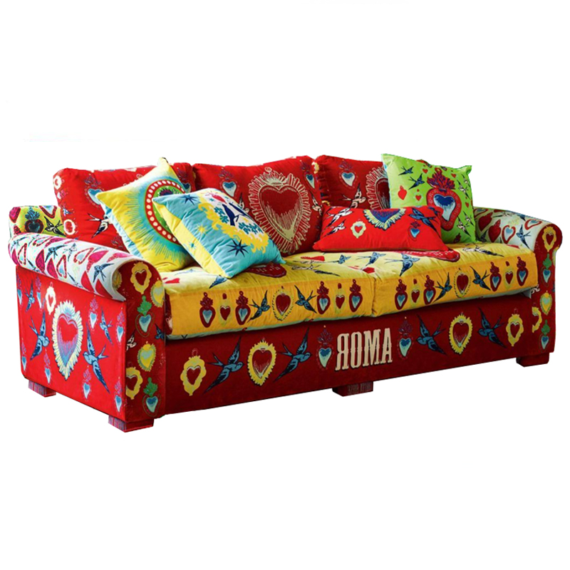Диван Frida Kahlo Мульти Красный Диван Frida Kahlo Мульти Красный в Липецке | Loft Concept