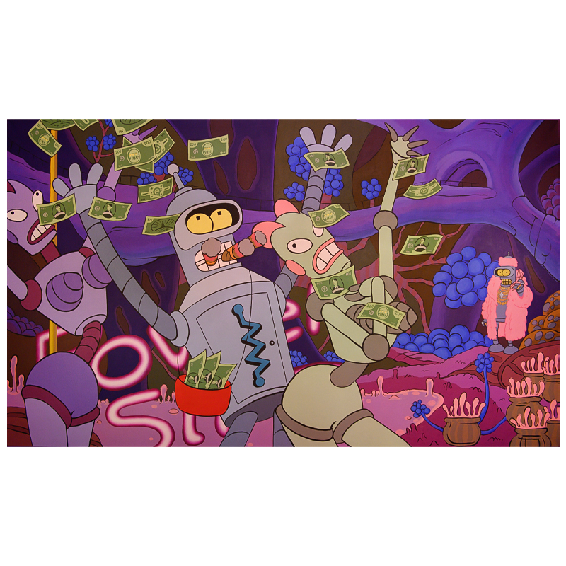 Картина Futurama Bender Make it Rain Мульти Картина Futurama Bender Make it Rain Мульти в Липецке | Loft Concept