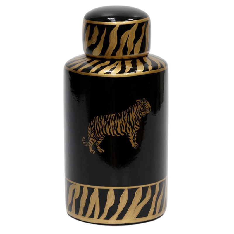Ваза Tiger Vase black and gold Черный Золотой Ваза Tiger Vase black and gold Черный Золотой в Липецке | Loft Concept