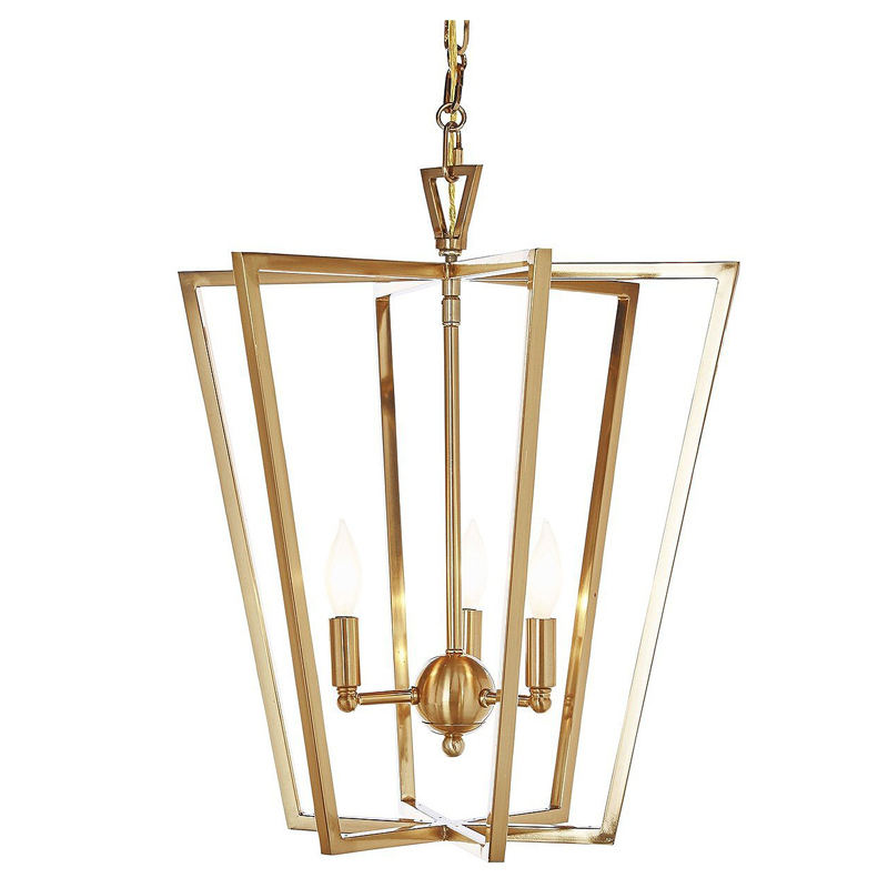 Люстра Fabiole Gold Cage Chandelier Золотой в Липецке | Loft Concept 