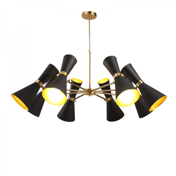 Люстра Delightfull Cairo Chandelier Глянцевое золото Черный Люстра Delightfull Cairo Chandelier Глянцевое золото Черный в Липецке | Loft Concept