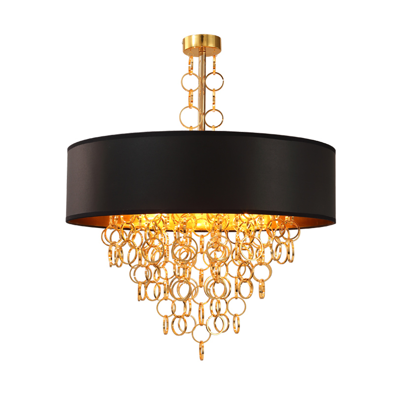 Люстра Ritz Rings Chandelier Золотой Черный Люстра Ritz Rings Chandelier Золотой Черный в Липецке | Loft Concept