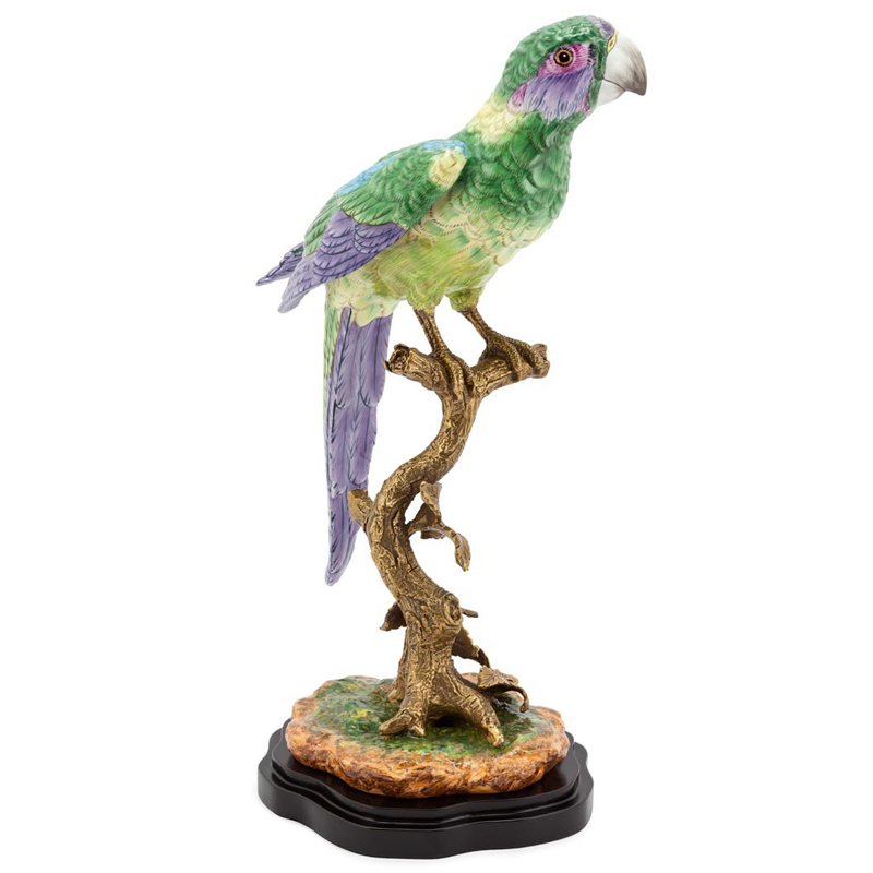 Статуэтка PARROT ATLANTIDE Мульти Бронза Черный Статуэтка PARROT ATLANTIDE Мульти Бронза Черный в Липецке | Loft Concept