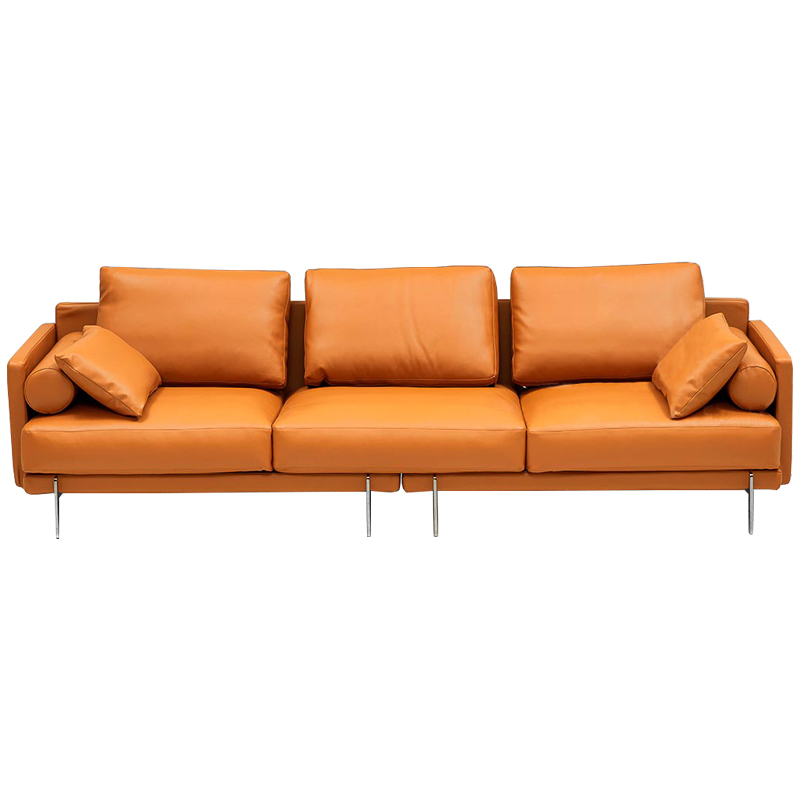 Диван Mosley Orange Sofa Оранжевый Оранжевый Диван Mosley Orange Sofa Оранжевый Оранжевый в Липецке | Loft Concept