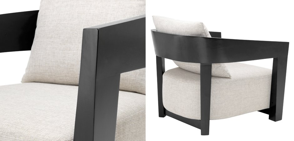 Кресло Eichholtz Chair Rubautelli Black Кресло Eichholtz Chair Rubautelli Black - Loft-Concept в Липецке