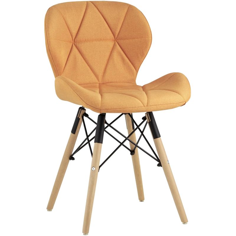 Стул Jeroen Chair Рогожка Оранжевый Цвет Оранжевый Древесина Черный Стул Jeroen Chair Рогожка Оранжевый Цвет Оранжевый Древесина Черный в Липецке | Loft Concept