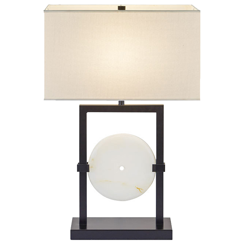 Настольная лампа Laudine Table Lamp Молочный Черный Белый Настольная лампа Laudine Table Lamp Молочный Черный Белый в Липецке | Loft Concept