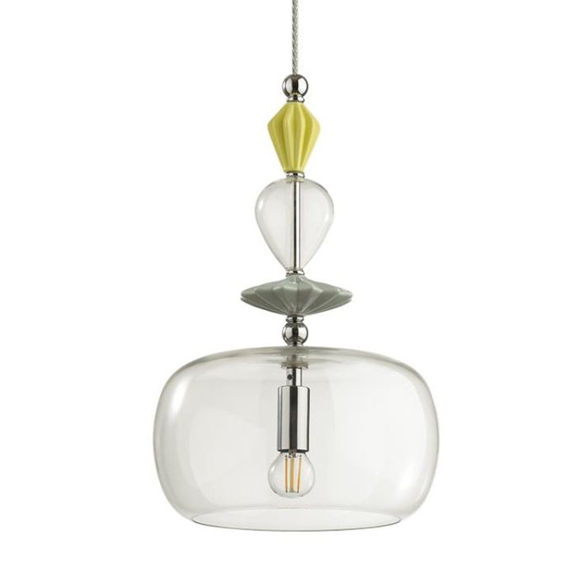 Подвесной светильник Iris Glas hanging lamp candy A chrome Прозрачное Стекло Прозрачный желтый Голубой Хром Прозрачный зеленый Подвесной светильник Iris Glas hanging lamp candy A chrome Прозрачное Стекло Прозрачный желтый Голубой Хром Прозрачный зеленый в Липецке | Loft Concept