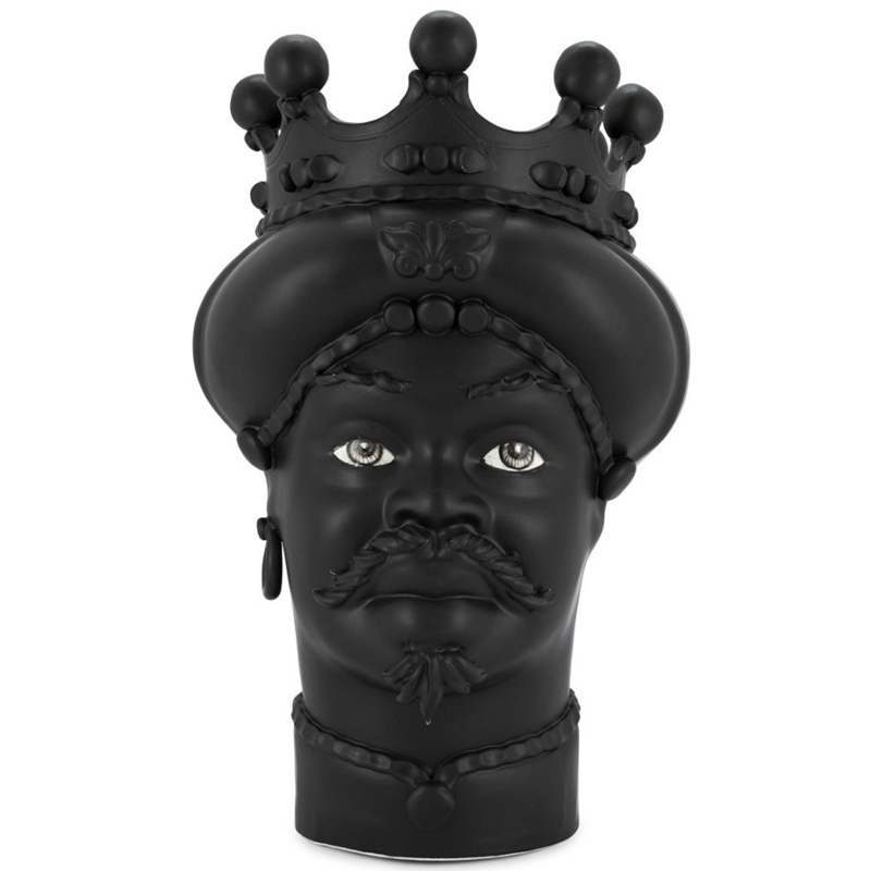 Ваза Vase Moro Man All Black Черный Ваза Vase Moro Man All Black Черный в Липецке | Loft Concept