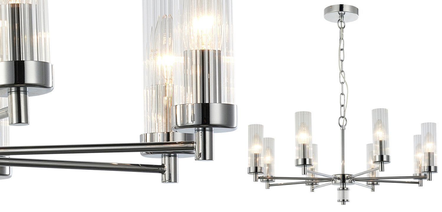 Люстра Jeanette Chandelier Chromium 66 - фото