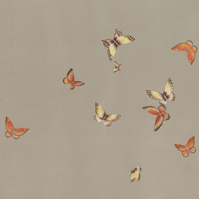 Обои ручная роспись Butterflies Echo on dyed paper Обои ручная роспись Butterflies Echo on dyed paper в Липецке | Loft Concept
