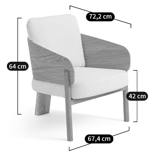 Кресло с каркасом из массива дуба Gallin Chair Boucle Кресло с каркасом из массива дуба Gallin Chair Boucle в Липецке
