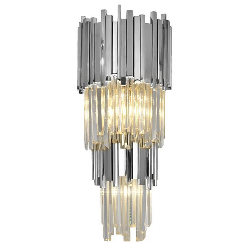 Бра Luxxu Modern Cascade Wall Lamp Silver 58 Серебряный Прозрачное Стекло Бра Luxxu Modern Cascade Wall Lamp Silver 58 Серебряный Прозрачное Стекло в Липецке | Loft Concept