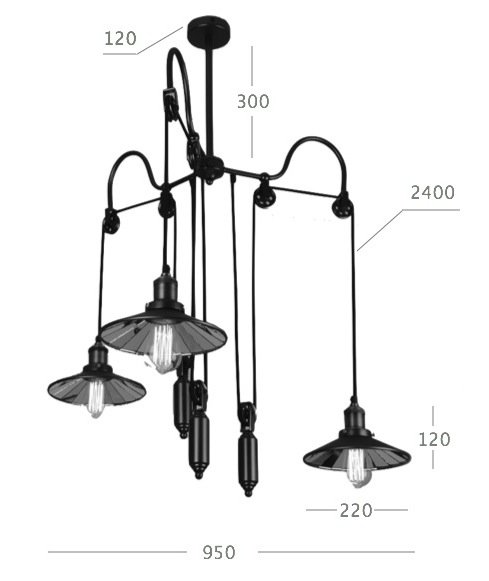 Люстра Loft Cone Pendant Reflector Balance 3 Люстра Loft Cone Pendant Reflector Balance 3 в Липецке