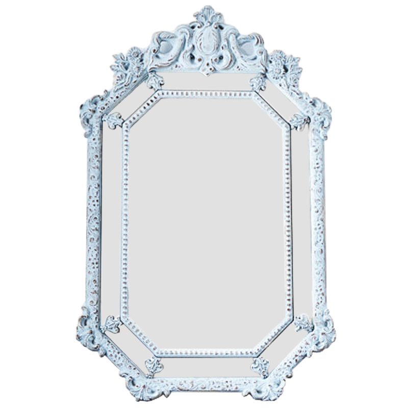 Зеркало Keppel Mirror Pastel Blue Винтажный голубой Античное зеркальное стекло Зеркало Keppel Mirror Pastel Blue Винтажный голубой Античное зеркальное стекло в Липецке | Loft Concept