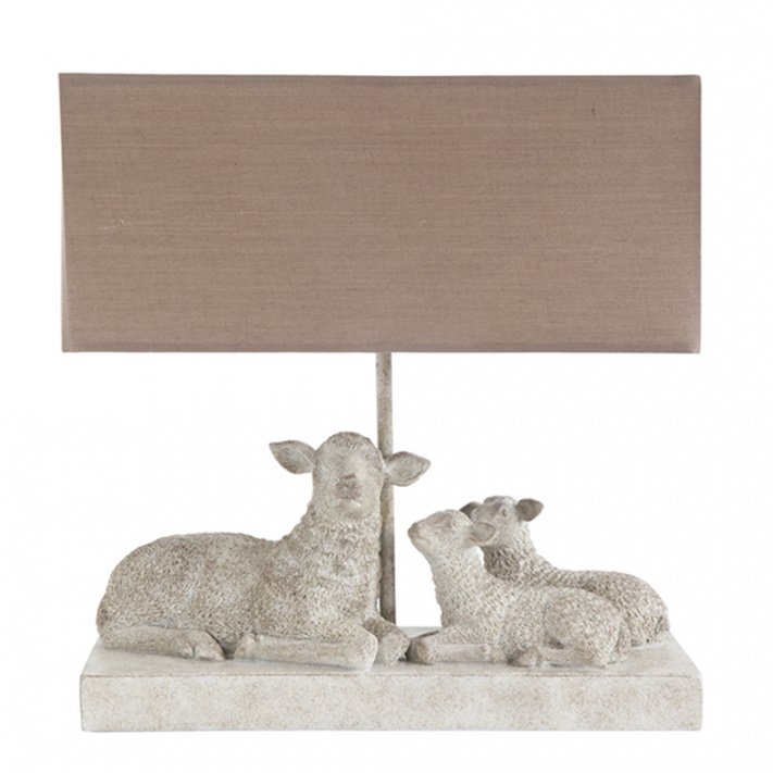 Настольная лампа Mouton Lampe de table Бежево-серый Настольная лампа Mouton Lampe de table Бежево-серый в Липецке | Loft Concept