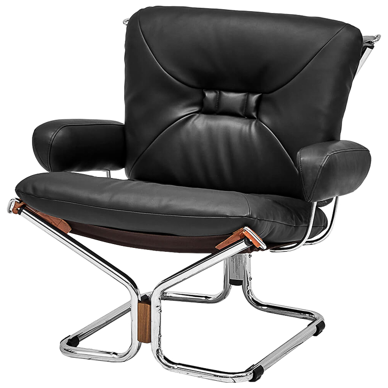 Кресло Zahra Chair Хром Черный Кресло Zahra Chair Хром Черный в Липецке | Loft Concept